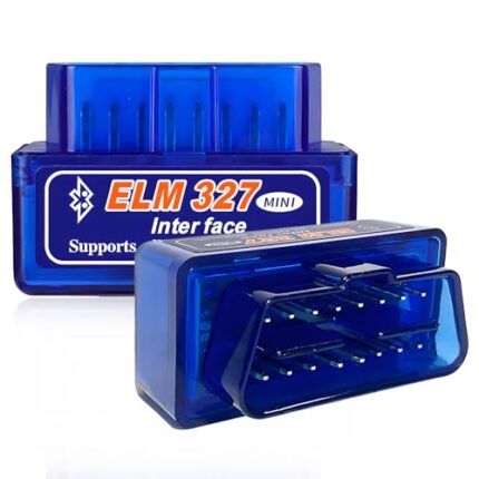 MTRPS 2 PCS ELM327 OBDⅡ Car Auto Diagnostic Scanner, Mini Bluetooth Scan Tool Automotive Failure Detector, Professional Wireless Engine Fault Code Reader for Most OBDII Vehicles (2 PCS)
