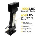 MaxxHaul RV Trailer Stabilizer Jacks 2-Pack 1000lb 12-18in - Image 2