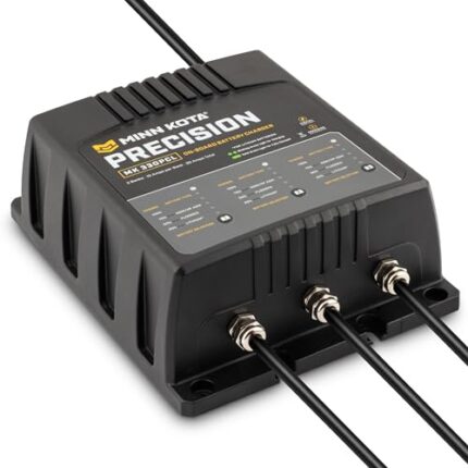 Minn Kota Precision MK-330PCL On-Board Marine Battery Charger – 3 Banks, 10 Amps Each