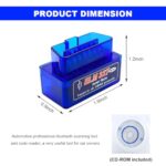 Pro Bluetooth OBD2 Scanner: Wireless Car Diagnostic Code Reader for Android & Windows - Image 2