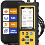 OBDMATE OBD2 Scanner with ABS SRS Transmission, Reset Fault Lights | Check Engine Code Reader with Full OBDII Functions | DLC Pin Test | Battery Voltage Check, Car Diagnostic Tool