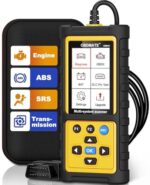 OBDMATE OBD2 Scanner with ABS SRS Transmission, Reset Fault Lights | Check Engine Code Reader with Full OBDII Functions | DLC Pin Test | Battery Voltage Check, Car Diagnostic Tool
