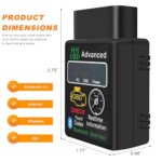 Bluetooth OBD2 Scanner Wireless Car Diagnostic Code Reader Tool - Image 2