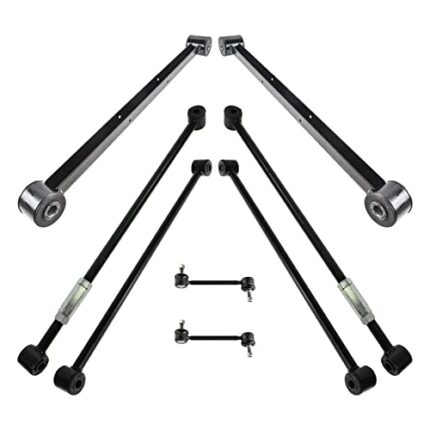 TRQ Rear Control Arm Sway Bar End Link Suspension Kit Set 8pc for Century Grand Prix Regal Impala Monte Carlo