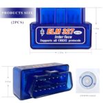 ELM327 OBDII Bluetooth Car Diagnostic Scanner Code Reader 2 Pack - Image 2