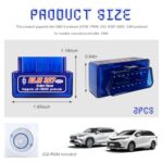 ELM327 Bluetooth OBD2 Scanner 2-Pack | Car Diagnostic Code Reader Tool - Image 2