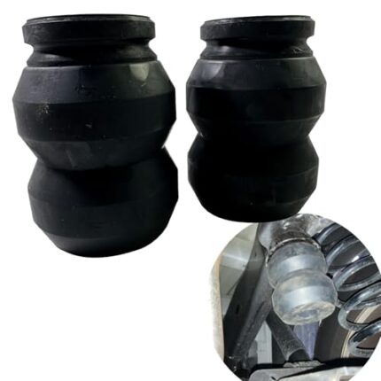 iiLentes Rear Axle Suspension Performance Enhancement System Bump Stops for 2011-2025 Chevy Silverado/GMC Sierra 2500HD/3500HD - Rear Rubber Helper Springs (OEM Replacement, GMRCK25D)