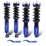maXpeedingrods Coilovers for Honda CR-V 1996-2001 RD1 RD2 RD3 FWD & AWD, Height Adjustable Coilovers Suspension Kit, Factory Preset Damping Shock Absorber Struts, Lowering Kit Blue