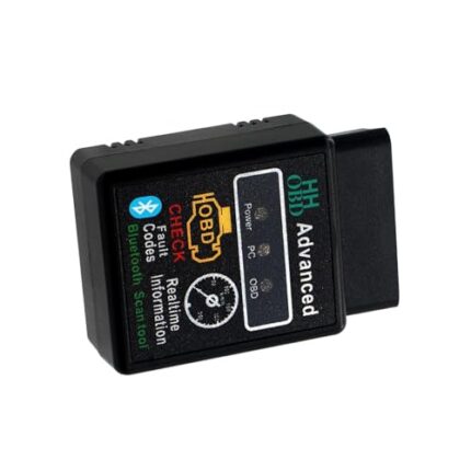 yorpyep Car OBD2 Bluetooth Diagnostic Tool, Wireless Reset and Clear Fault Codes Device, OBDII Engine Light Eliminates Scanner with Exclusive App, Universal for iOS & Android & Windows (Black)