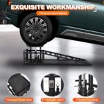 Heavy Duty Car Ramps w/ Hydraulic Jack: 11000LBS Portable Lift for Home Garage - Image 4