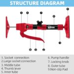 Cabinet Jack 2-Pack Steel Adjustable Support Pole 12-24" 132lb
Capacity - Image 6