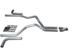 Heavy Duty Truck Dual Exhaust Kit | 2.5" Aluminized Y-Pipe Side Exit Performance System - Image 3
