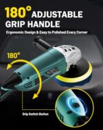 GEVEELIFE Pro 6/7" 1600W Rotary Buffer Polisher - Powerful Car Detailing Tool - Image 4