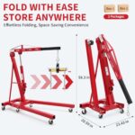 2 Ton Hydraulic Engine Hoist Cherry Picker with Load Leveler - Image 4