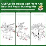 Club Car DS Front Rear Suspension Bushing Kit 1993-Up Golf Cart - Image 3