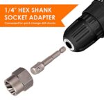 THINKWORK 14PC Bolt Extractor Set Damaged Nut Remover Socket Tool - Image 3