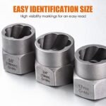 THINKWORK 14PC Bolt Extractor Set Damaged Nut Remover Socket Tool - Image 4