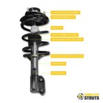 Complete Strut Assembly Set for 2006-2008 Subaru Forester 4pc Kit - Image 4