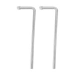 HNeekyr Exhaust Hanger Rods 2 Pcs 9.5" Long 90 Degree Degree Bent Weld On Exhaust Hanger Steel