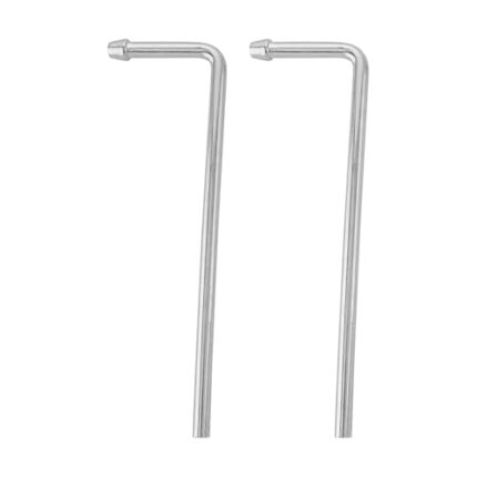 HNeekyr Exhaust Hanger Rods 2 Pcs 9.5" Long 90 Degree Degree Bent Weld On Exhaust Hanger Steel