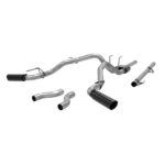 Flowmaster 817690 Outlaw Cat-Back Exhaust Kit 3 Inch Stainless Steel 4 Inch Black Tips Compatible with 2009-2024 Classic RAM 1500 4.7L 5.7L Std Cab 8' Bed Crew Cab 5'7 Bed Quad Cab 6'4 Bed 2 & 4WD