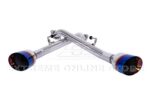 Infiniti Q50 Performance Exhaust Muffler - Polished Silver Double Wall Tips 2014-2024 - Image 4