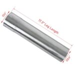 4" Stainless Steel Exhaust Pipe 17.3" Polished Universal Adapter - Image 2