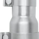 PALOZO Stainless Steel 2.5 to 3 inch Exhaust Adapter with Clamp, 2.5" ID to 3" ID Exhaust Reducer Connector Pipe with Clamp