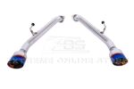 Infiniti Q50 Performance Exhaust Muffler - Polished Silver Double Wall Tips 2014-2024 - Image 2