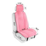 Soft Pink Faux Fur Car Seat Covers | Universal Fit SUV Sedan Van Comfort - Image 7