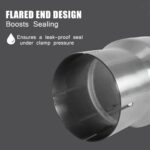 4" to 5" Stainless Steel Exhaust Adapter Reducer Coupler 6"L - Image 5