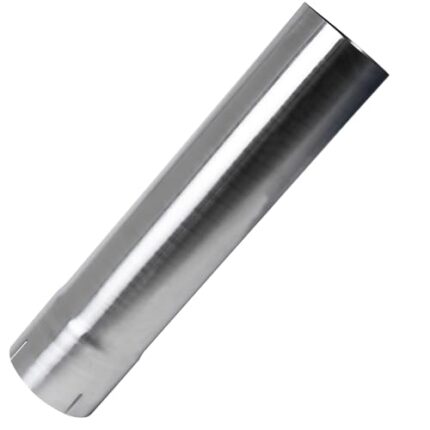 4 Exhaust Pipe, Flared End T304 Stainless Steel Straight Tubing, Polished Universal Connector Adapter 4 Inch ID to OD 4" ss Ailpipe 17.3" Length,Car Motorbike Truck Exhaust System,Slip Fit Connector