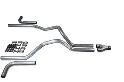 Truck Exhaust Kits - Shop Line Dual Exhaust Sytem 2.5 inch Aluminized Pipe Y Pipe With Side Exit Adapters