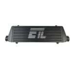 2.50 Inch Inlet/Outlet Diameter Universal Intercooler for turbo or supercharger 27.30"W x 7.08"H x 2.56"T Black Color