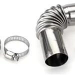 Silver Stainless Steel Air Diesel Parking Heater Exhaust Pipe Tube Elbow Connector for Webasto Eberspacher Diesel Boat Heater 13cm Exhaust Pipes and Tips Exhaust and Emissions (24mm) (2, PCS)