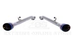 Infiniti Q50 Performance Exhaust Muffler - Polished Silver Double Wall Tips 2014-2024 - Image 3