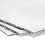 Second Skin Thermal Block Automotive Heat Shield - 1 Sheet 12” x 24” | Peel & Stick Reflective Radiant Heat Barrier with Aluminum & PET Fibers for Firewall, Under Hood & Exhaust Areas | Made in USA