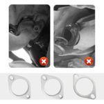 2.5" Stainless Steel Exhaust Flange Repair Kit with Gasket & Bolts - Image 7