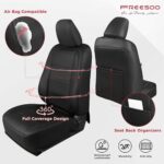 Toyota Corolla Seat Covers 2014-2019 Leather Waterproof Black Set - Image 3