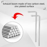 9.5" Welded Steel Exhaust Hanger Rods 90 Degree Bent 2 Pack - Image 3