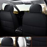 VW Jetta Seat Covers 2008-2025 Faux Leather Front Protector Black - Image 3