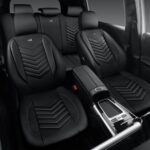 Ultimate 3D Foam Car Seat Covers: Waterproof Leather, Full Set, Universal Fit, Black - Image 5