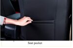Toyota RAV4 Leather Seat Covers 2013-2018 Custom Fit Black Full Set Protection - Image 8