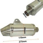 DJ-Motor 38mm T4 Stainless Steel Exhaust Muffler for Pit Bike ATV - Image 2