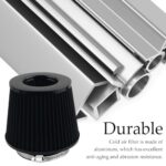 Universal Cold Air Intake Filter Kit w/ 3 Adapters, Boost HP & Performance - Image 3