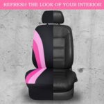 Pink & Black Sporty Car Seat Covers | Universal Fit | Cute Women's Design - Image 6