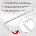 9.5" Welded Steel Exhaust Hanger Rods 90 Degree Bent 2 Pack - Image 5