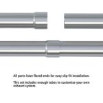 3" Stainless Steel Exhaust Pipe Kit 8PC Mandrel Bend U-Bend DIY - Image 3