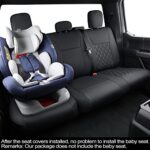 LUCKYMAN CLUB Waterproof Leather Seat Covers for Ford F150 F250 F350 - Image 6