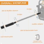 LCGP Generator Exhaust Silencer Kit 50% Noise Reduction Universal - Image 3